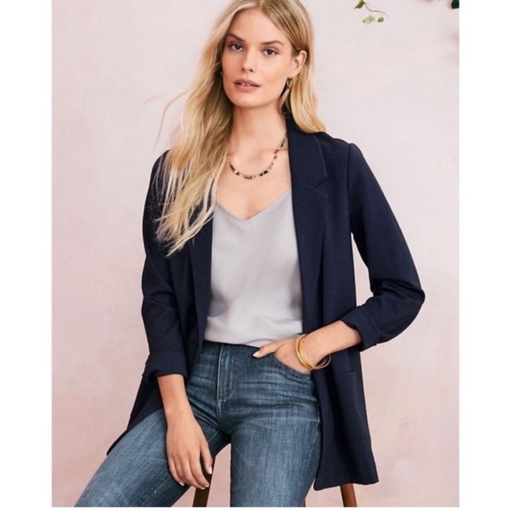 Garnet Hill, Knit Relaxed Blazer size 6
